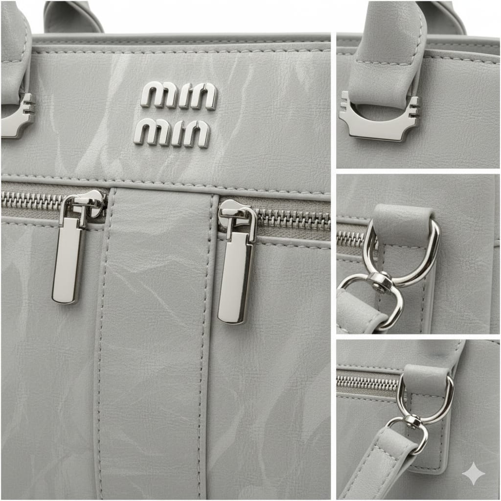 nazukta saga chick sky blue and whITE textured satchel handbag with crossbody strap