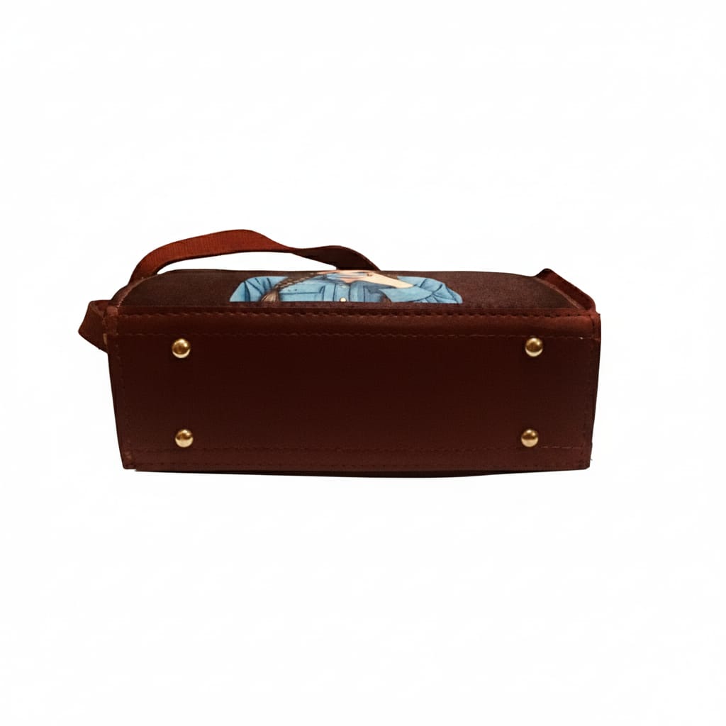 Trendy Selfie Graphic Box Crossbody Bag